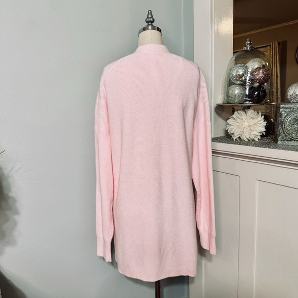 Lululemon Side Slit Sweater Cardigan Wrap in Strawberry Milkshake Size 12 NWT - Picture 7 of 10